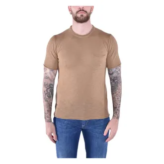 Blauer Lightweight Crewneck T-shirt with Pocket - male - Blauer - T-Shirts - Brown - XL - Tops