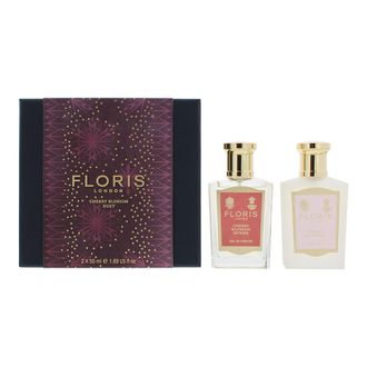 Floris Unisex Cherry Blossom Eau de Parfum Intense 50ml + Hair Mist Gift Set - Orange - One Size