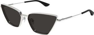 Alexander McQueen Stijlvolle zonnebril Am 0501S Zwart - Dames - Zonnebrillen - Grijs - 58 MM - Accessoires