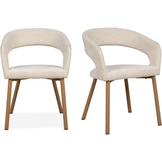 Calicosy Set di 2 sedie in tessuto H60 cm - FREJA