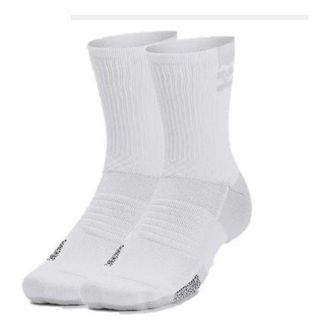 Under Armour Armourdry Playmaker Mid-Crew Socks White 1376229-100