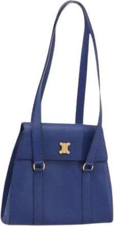 Celine Pre-owned Shoulder Bags, female, Blue, Size: ONE SIZE Pre-owned Vintage Shoulder Bag
