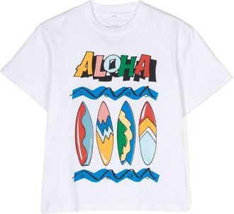 Stella McCartney graphic-print cotton T-shirt - kids - Cotton - 4 - White