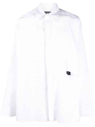 LGN Louis Gabriel Nouchi cut-out detailing cotton shirt - men - Cotton - M - White