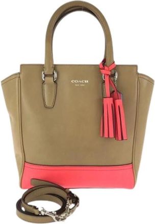 Coach Pre-owned Legacy Mini Tanner Leather 2way bag - Dames - Vintage Shopper - Beige - ONE Size - Leer - Vintage