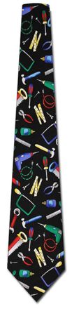 Generic Mens Tool Ties Workshop Handyman Neckties Color2224