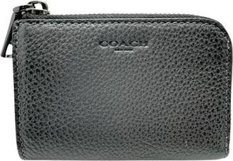 Coach Pre-owned Wallets, male, Gray, Size: ONE SIZE Pre-owned Cw358 Leather Coin Case
