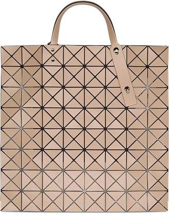 Issey Miyake Borsa tote con motivo geometrico - Toni neutri