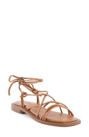Seychelles Lilac Two Ankle Wrap Sandal in Tan at Nordstrom, Size 6.5