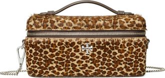 Tory Burch Kira East/West Vanity Case in Leopard Multi Calf Hair at Nordstrom