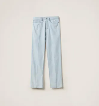 Miu Miu Five-pocket chambray denim jeans