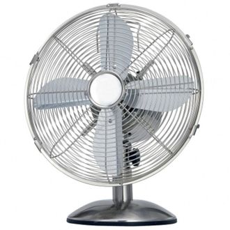 Trade Shop Trade Shop - Ventilatore Industriale Da Tavolo 3 Pale Diametro 30 Cm 3 Velocita Base Tonda