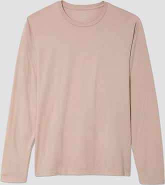 SAVE KHAKI UNITED Mens Long Sleeve Supima Jersey Crew Tee In Tea