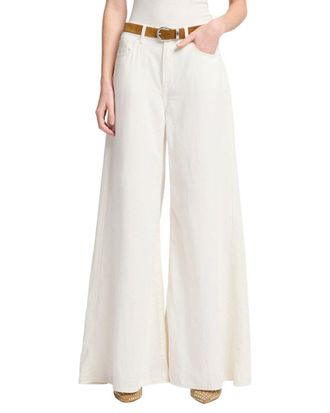 7 For All Mankind Linen Ostuni Willow Wide Leg Jean