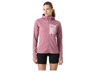 Helly Hansen Fleece Hooded Jacket Womens Sweater Wildberry : LG, Elastane/Polyester