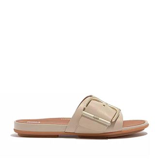FitFlop Fitflop Womens Gracie Maxi Buckle Slide in Stone