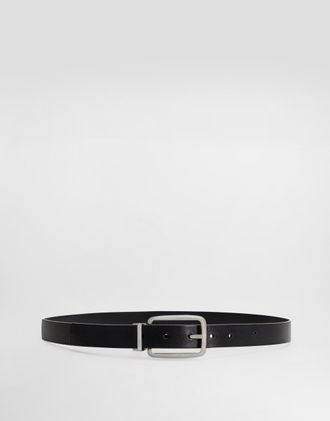 Dolce & Gabbana Calfskin Belt - Man Belts Black 100
