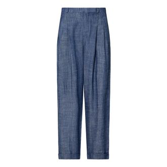 Peuterey Tapered Trousers, female, Blue, Size: XS Wide Trousers