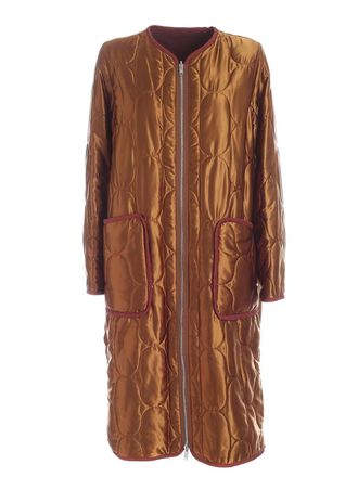 Kenzo Reversible down jacket in ocher and brick red