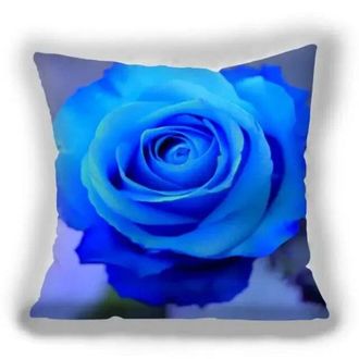 OEM Funda De Almohada De Algod&oacute;n Y Lino Con Forma De Coraz&oacute;n, Funda De Almohada Cuadrada Para Parejas, Funda De Almohada De Bruja Azul Rosa, Funda De Almo