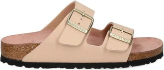 Birkenstock Sliders, female, Beige, Size: 11 US Sandals Narrow Fit
