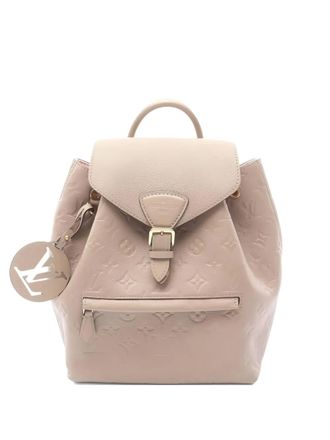 Louis Vuitton 2010s Montsouris PM Monogram backpack - women - Leather - One Size - Neutrals