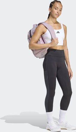adidas adidas Training - Optime - legging 7/8 neri con 3 righe-Nero