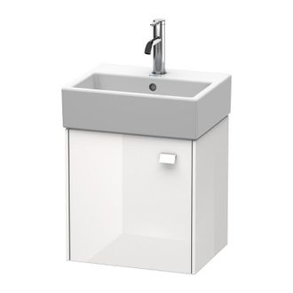 Duravit M&oacute;dulo Mural Duravit Brioso 43,4 X 33,9 Cm, 1 Puerta, Con Bisagra A La Derecha, Para Lavabo Vero Air 072445, Color (frente/cuerpo): Azul Claro Decorac