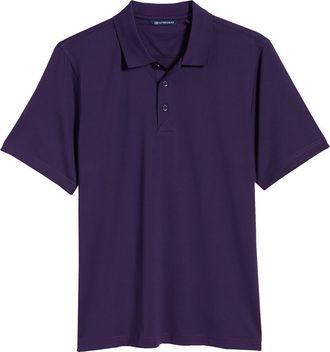 Cutter & Buck Forge DryTec Solid Performance Polo in College Purple at Nordstrom, Size Medium