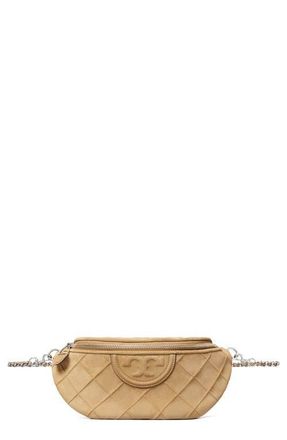 Tory Burch Fleming Soft Quilted Leather Belt Bag in Stone at Nordstrom