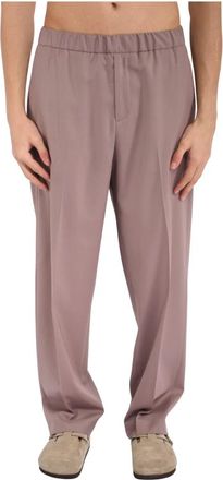 Costumein Rechte Broek - Heren - Straight fit broeken - Paars - M - Wol - Broeken