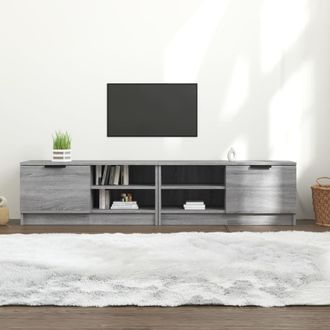 vidaXL Vidaxl - Muebles Para Tv 2 Uds Contrachapado Gris Sonoma 80x35x36,5 Cm