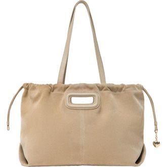 Maje Suede Milpli tote bag in Cappucino at Nordstrom, Size Medium