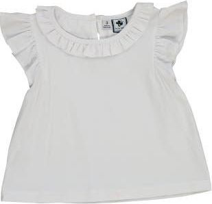 Busy Bees Colette Ruffle Top in White Knit at Nordstrom, Size 12M