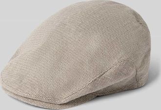 M&uuml;ller Headwear Schieberm&uuml;tze aus Leinen-Mix Modell Gatsby in Beige, Gr&ouml;&szlig;e L