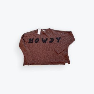 Stitchdrop Sandcastle Howdy In Brown/blk