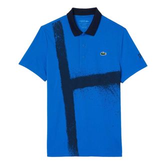 Lacoste Heren Novak Djokovic Tennis Poloshirt (Blauw)