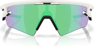 Oakley Gender Inclusive Sphaera Slash 36mm Rectangle Sunglasses in Matte Vapor/prizm Road Jade at Nordstrom