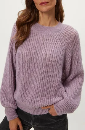 Michael Stars Indra Crewneck Sweater in Amethyst at Nordstrom, Size X-Small