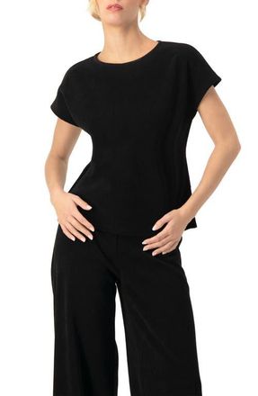 Ivonne Corduroy Off-Shoulder Top in Black at Nordstrom, Size 12