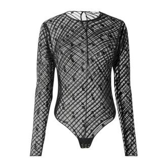 Elisabetta Franchi Body, female, Black, Size: S Long-sleeve Body