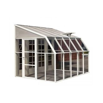 Palram Lean To Greenhouse Sun Room Clear 8X10 - L322 x W257 x H266 cm in White