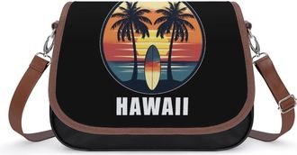 Generic Hloha Hawaii Island Crossbody Bags for Women Shoulder Messenger Bag Purse Handbags