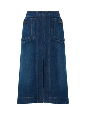 C&acirc;llas Milano Fernanda Stretch denim skirt in Blue at Nordstrom, Size 12