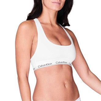 Calvin Klein Dames/Dames Logo Katoenmix Bralette (Wit)