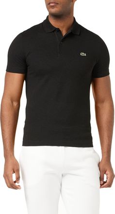 Lacoste Mens L1230 Sport Short Sleeve Polo Shirt, Black, Large (Manufacturer Size:5)