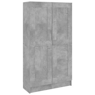 vidaXL Armario De Libros Contrachapada Gris Hormig&oacute;n 82,5x30,5x150cm Vidaxl