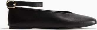 H&M Ballerinas aus Leder - Schwarz