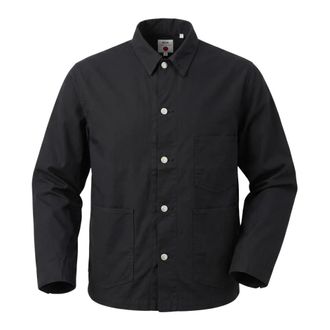 Edwin Oversized Utility Coverall - Heren - Casual Overhemden - Zwart - S - Katoen - Overhemden