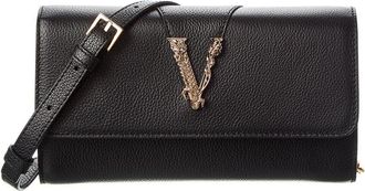 Versace Virtus Leather Wallet On Chain